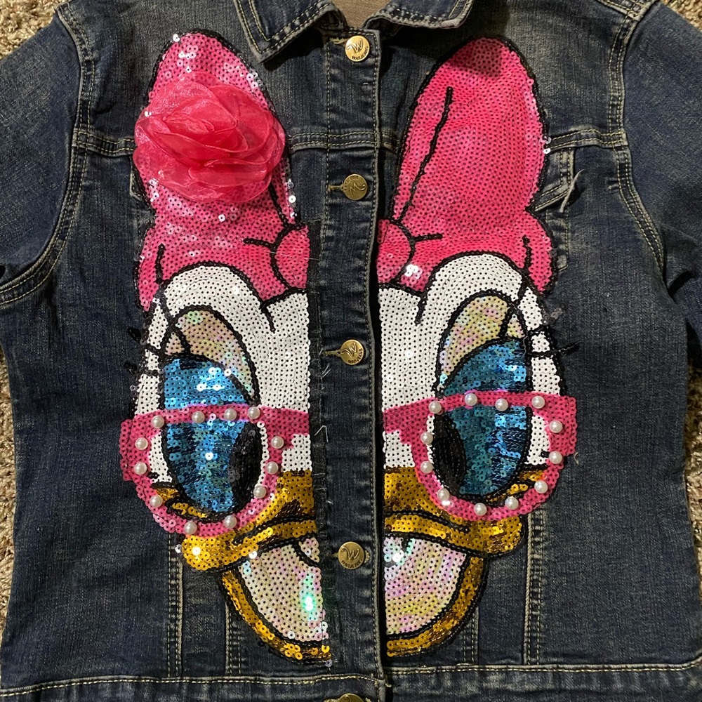 Disney Daisy Duck sequined denim jacket - Picture 2 of 4